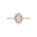 Bague Jozsua Or Rose Morganite Peche Oxyde De Zirconium - Bagues pierres fines Femme | Marc Orian