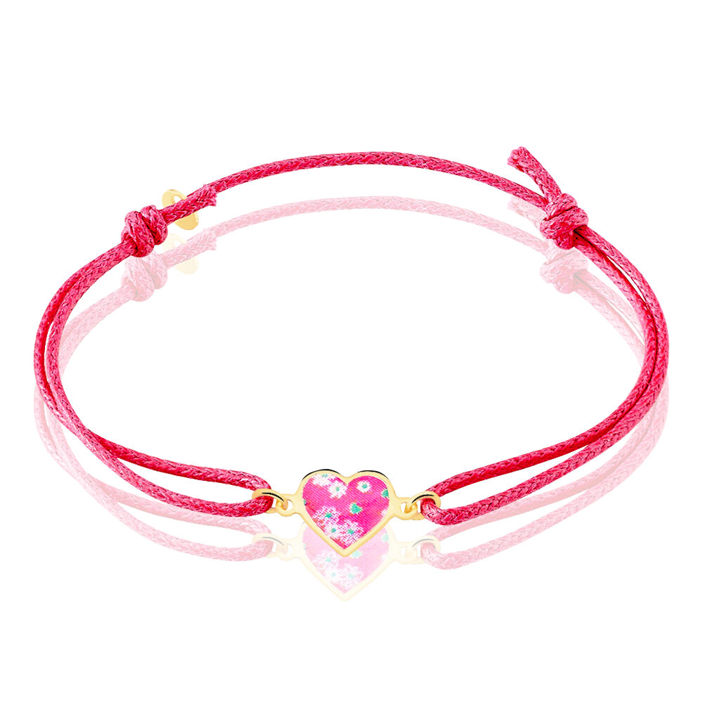 Bracelet Axelle Coeur Liberty Or Jaune - Bracelets cordons Enfant | Marc Orian