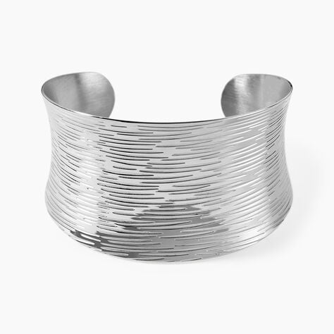 Bracelet Manchette Alesia Acier Blanc - Bijoux fantaisie Femme | Marc Orian