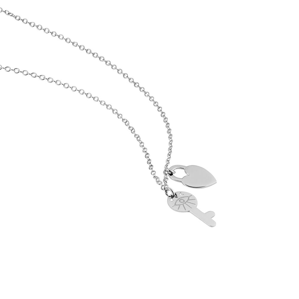 Collier Argent Blanc Jim - Colliers fantaisie Femme | Marc Orian
