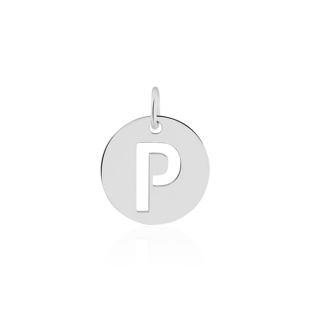 Pendentif Elio P Argent Blanc - Pendentifs Famille | Marc Orian