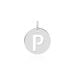 Pendentif Elio P Argent Blanc - Pendentifs Famille | Marc Orian