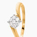 Bague Solitaire Lysia Or Jaune Diamant - Parures de mariage Femme | Marc Orian