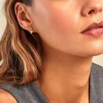 Boucles D'oreilles Puces Avalon Argent Rose Oxyde De Zirconium - Puces Femme | Marc Orian