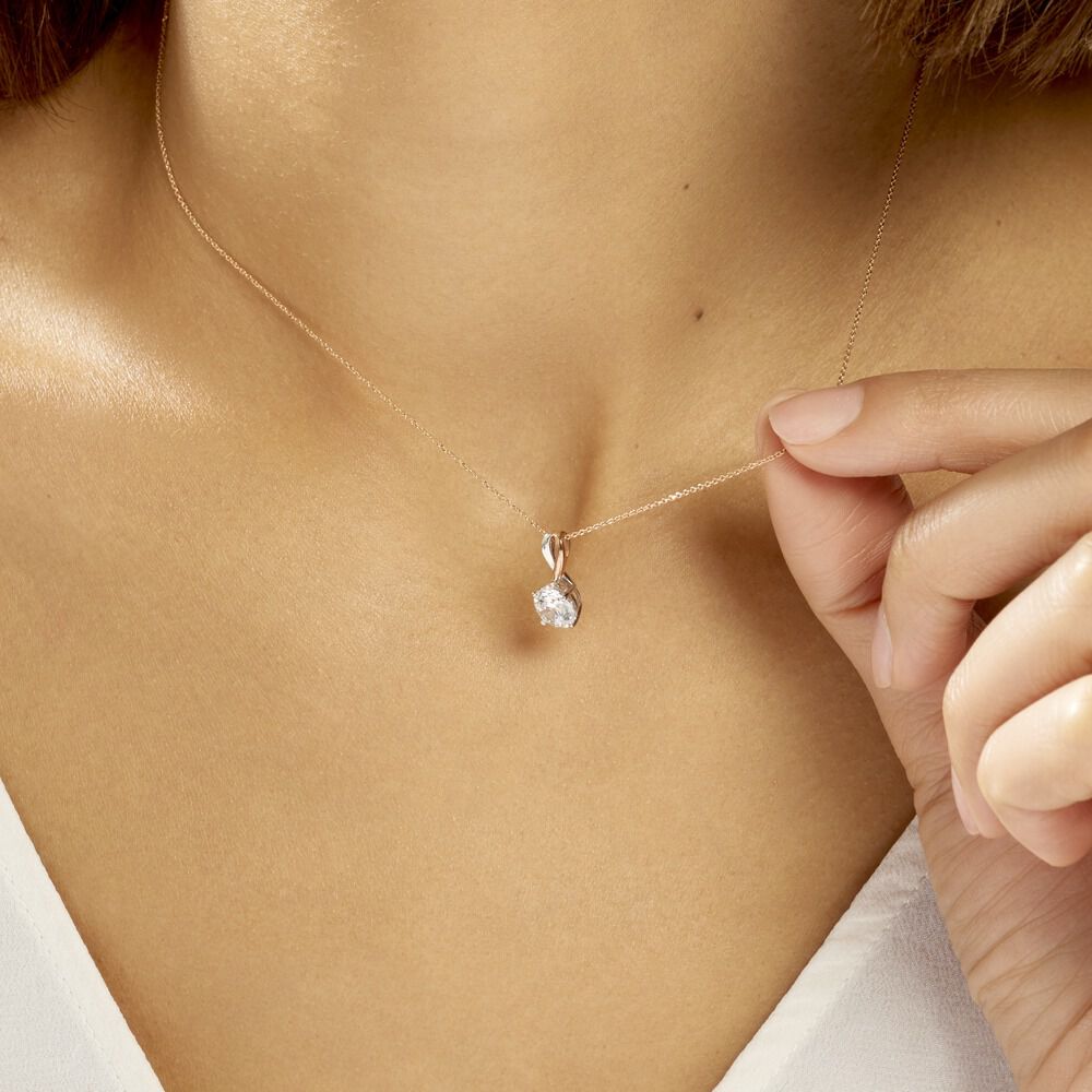 Collier Micheline Or Bicolore Oxyde De Zirconium - Colliers avec pierres Femme | Marc Orian