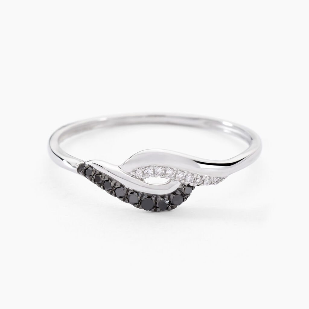 Bague Sculptural Or Blanc Diamant - Bagues pierres pr&eacute;cieuses Femme | Marc Orian