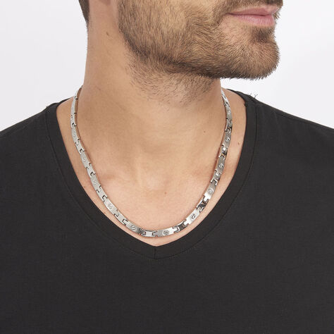 Collier Joe Acier Blanc - Colliers Homme | Marc Orian