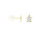Boucles D'oreilles Puces Elais Etoile 0 Or Jaune Strass - Puces Femme | Marc Orian