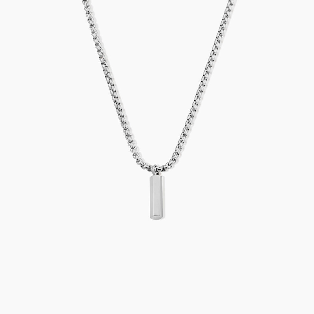 Collier Glacen Acier Blanc - Colliers fantaisie Homme | Marc Orian