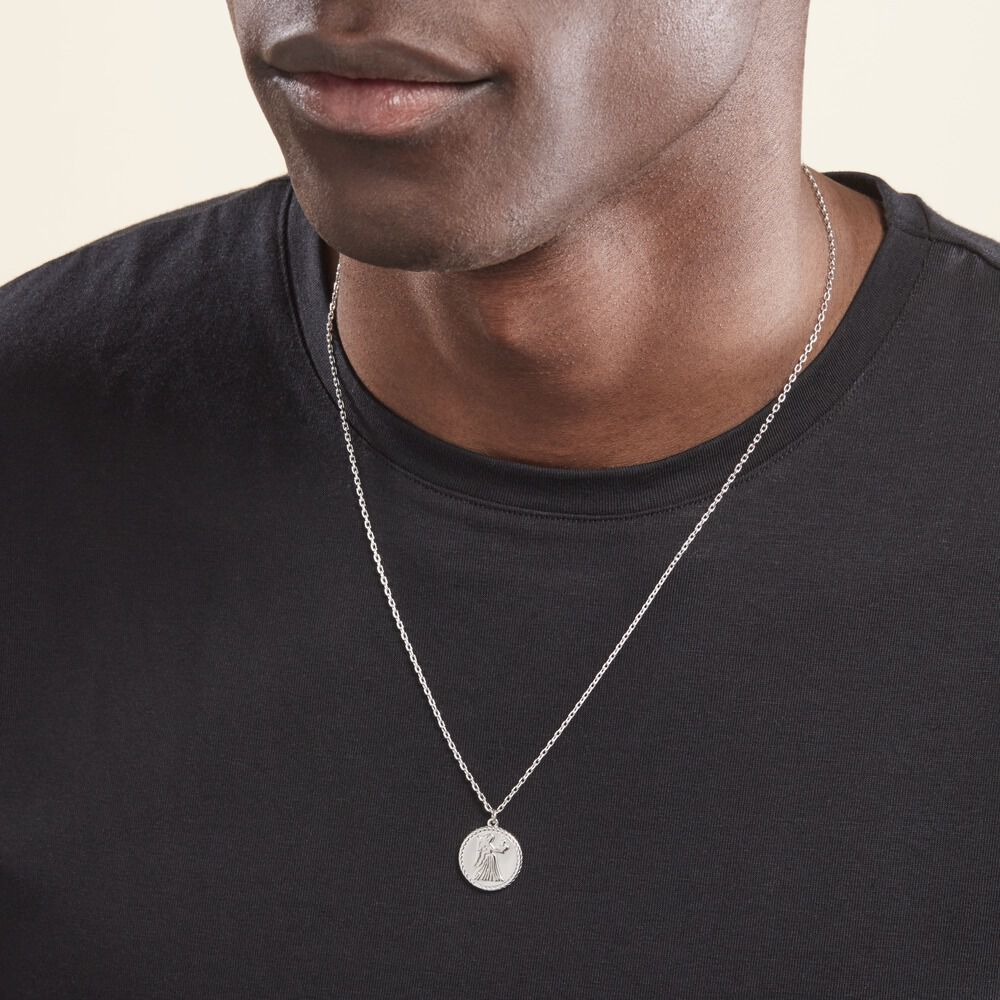 Collier Argent Blanc Lew - Colliers Homme | Marc Orian