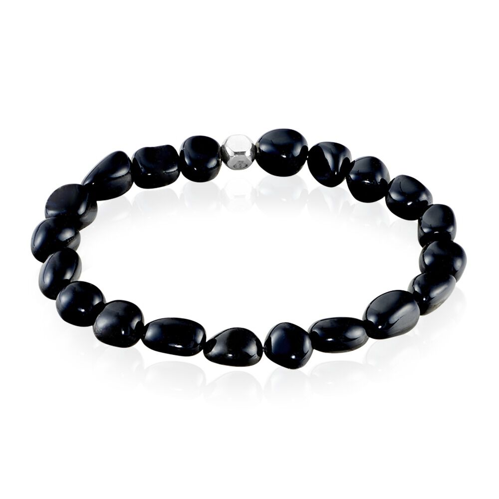Bracelet Jourdan Boreal Argent Blanc Agate - Bracelets Pierre Homme | Marc Orian