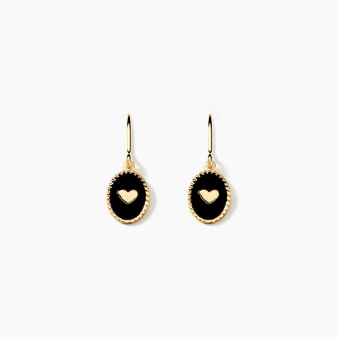 Boucles D'oreilles Puces Black Jack Or Jaune - Puces Femme | Marc Orian