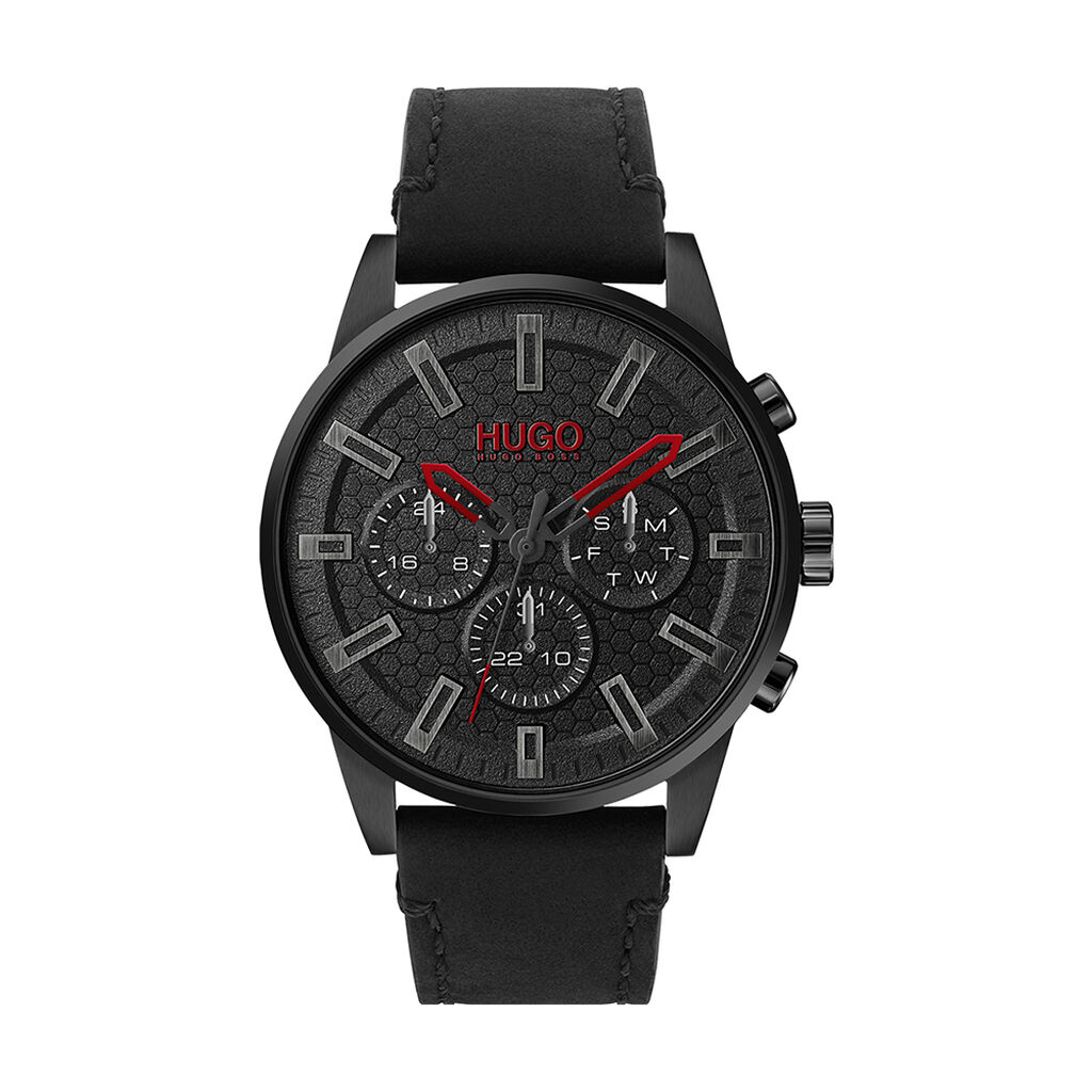 Montre Hugo Seek Noir - Montres étanches Homme | Marc Orian