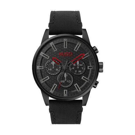 Montre Hugo Seek Noir - Montres étanches Homme | Marc Orian