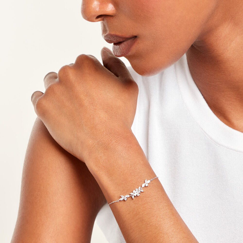 Bracelet Wanda Argent Blanc Oxyde De Zirconium - Bracelets fantaisie Femme | Marc Orian