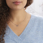 Boucles D'oreilles Puces Zale Argent Blanc - Colliers fantaisie Femme | Marc Orian