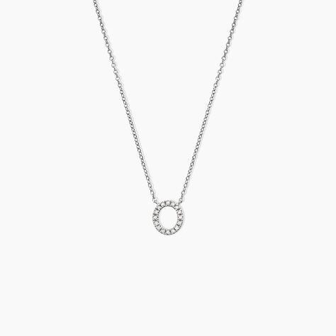 Collier Argent Umbria Oxydes De Zirconium - Colliers solitaires Femme | Marc Orian