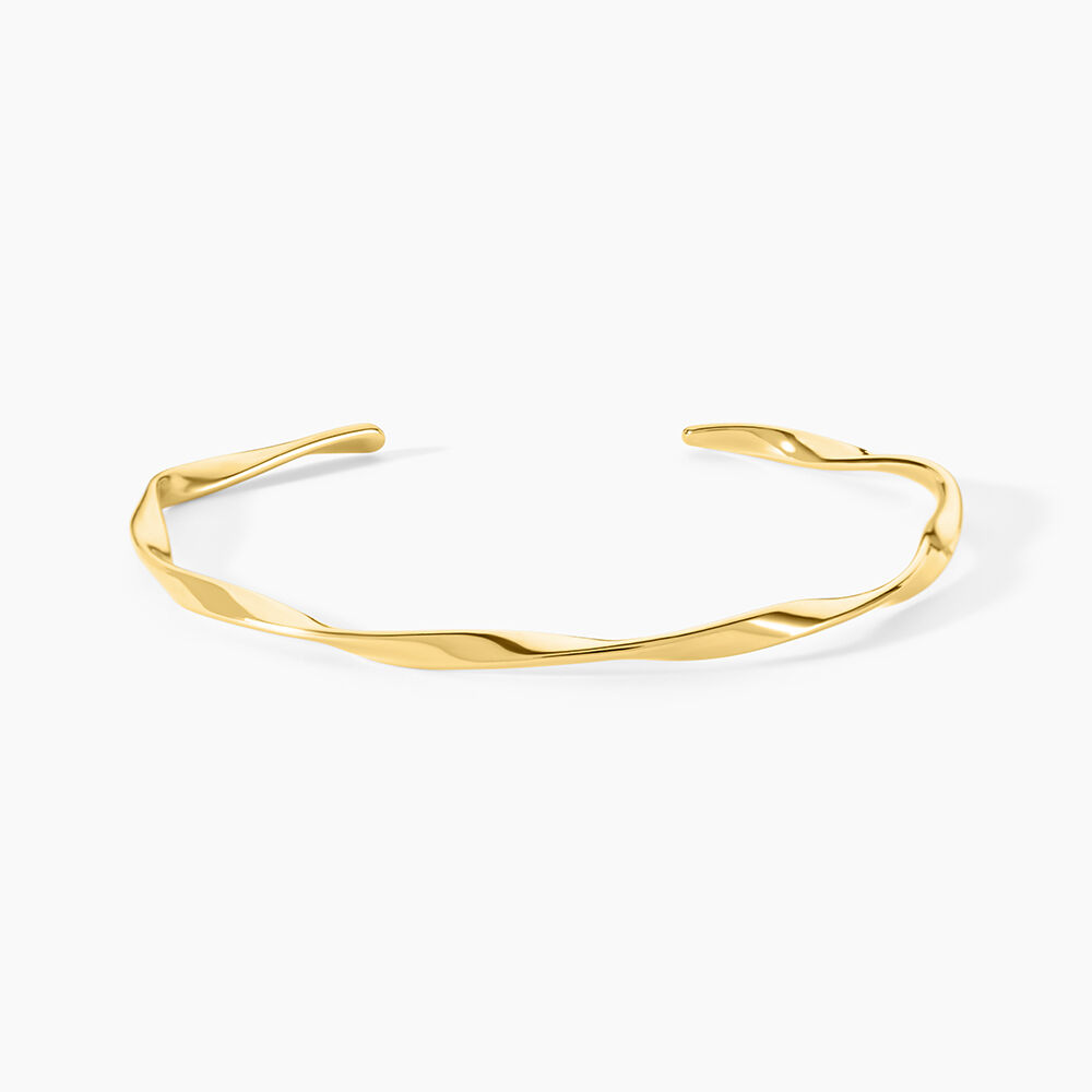 Bracelet Jonc Ecorsia Acier Jaune - Bracelets joncs Femme | Marc Orian