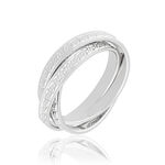 Alliance Bertina Demi Jonc Classique Or Blanc - Alliances duo Unisex | Marc Orian
