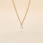 Collier Delma Plaqu&eacute; Or Jaune Oxyde De Zirconium - Colliers avec pierres Femme | Marc Orian