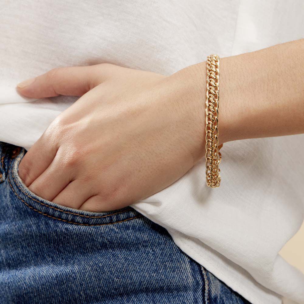 Bracelet Joline Maille Russe Or Jaune - Bracelets mailles Femme | Marc Orian