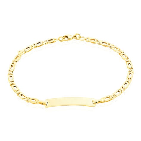 Bracelet Identité Fanelia Maille Marine Or Jaune - Gourmettes Enfant | Marc Orian