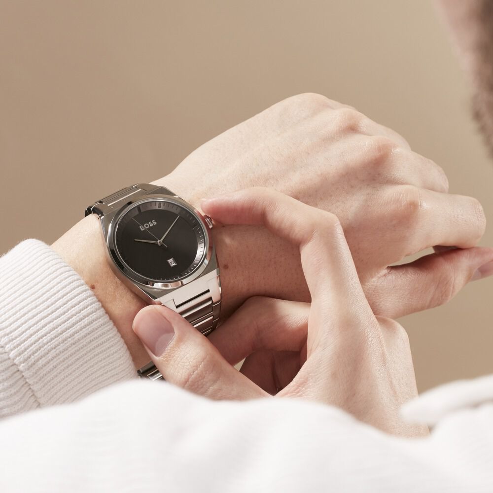 Montre Boss Steer Gris - Montres étanches Homme | Marc Orian