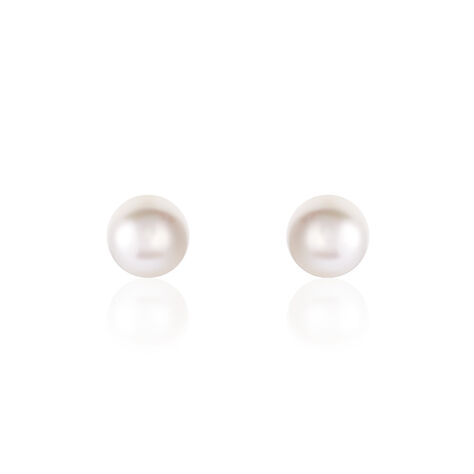 Boucles D'oreilles Puces Ursulina Or Jaune Perle De Culture - Boucles d'oreilles mariage Femme | Marc Orian