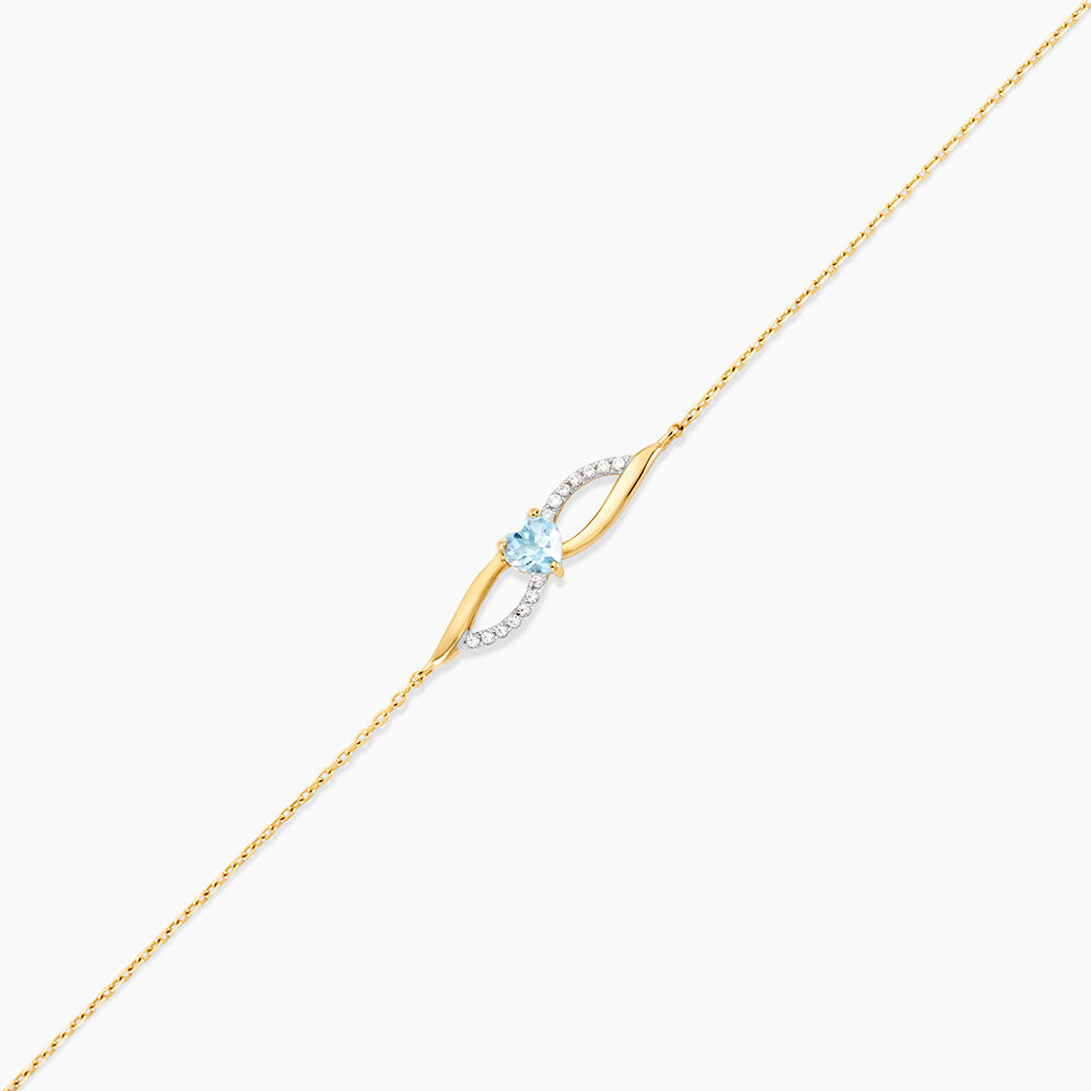 Bracelet Azubah Or Jaune Topaze Oxyde De Zirconium - Bracelets chaînes Femme | Marc Orian