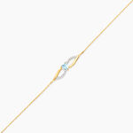 Bracelet Azubah Or Jaune Topaze Oxyde De Zirconium - Bracelets cha&icirc;nes Femme | Marc Orian