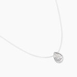 Collier Nylon Argent Blanc Oxyde - Colliers avec pierres Femme | Marc Orian