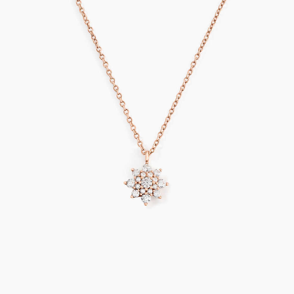 Collier Lorraine Argent Rose Oxyde De Zirconium - Colliers avec pierres Femme | Marc Orian