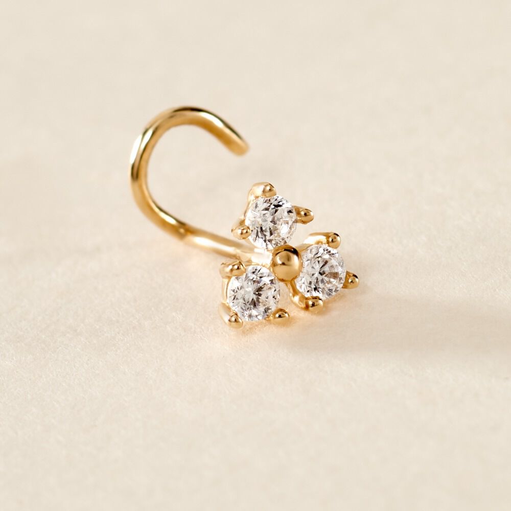 Piercing Macey Or Jaune Oxyde De Zirconium - Piercing Nez Femme | Marc Orian