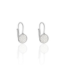 Boucles D'oreilles Pendantes Maximine Argent Blanc Oxyde De Zirconium - Boucles d'oreilles Pendantes Femme | Marc Orian