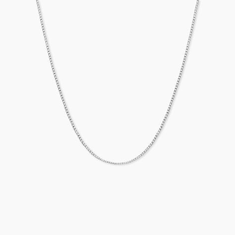 Cha&icirc;ne Alyze Argent Blanc - Colliers ras du cou Femme | Marc Orian