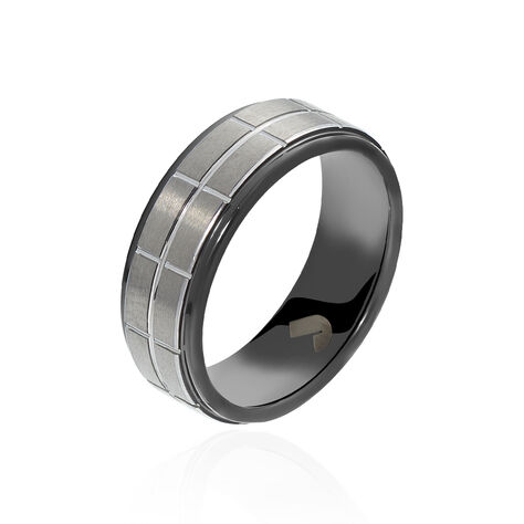 Bague Acier Noir - Bijoux fantaisie Homme | Marc Orian
