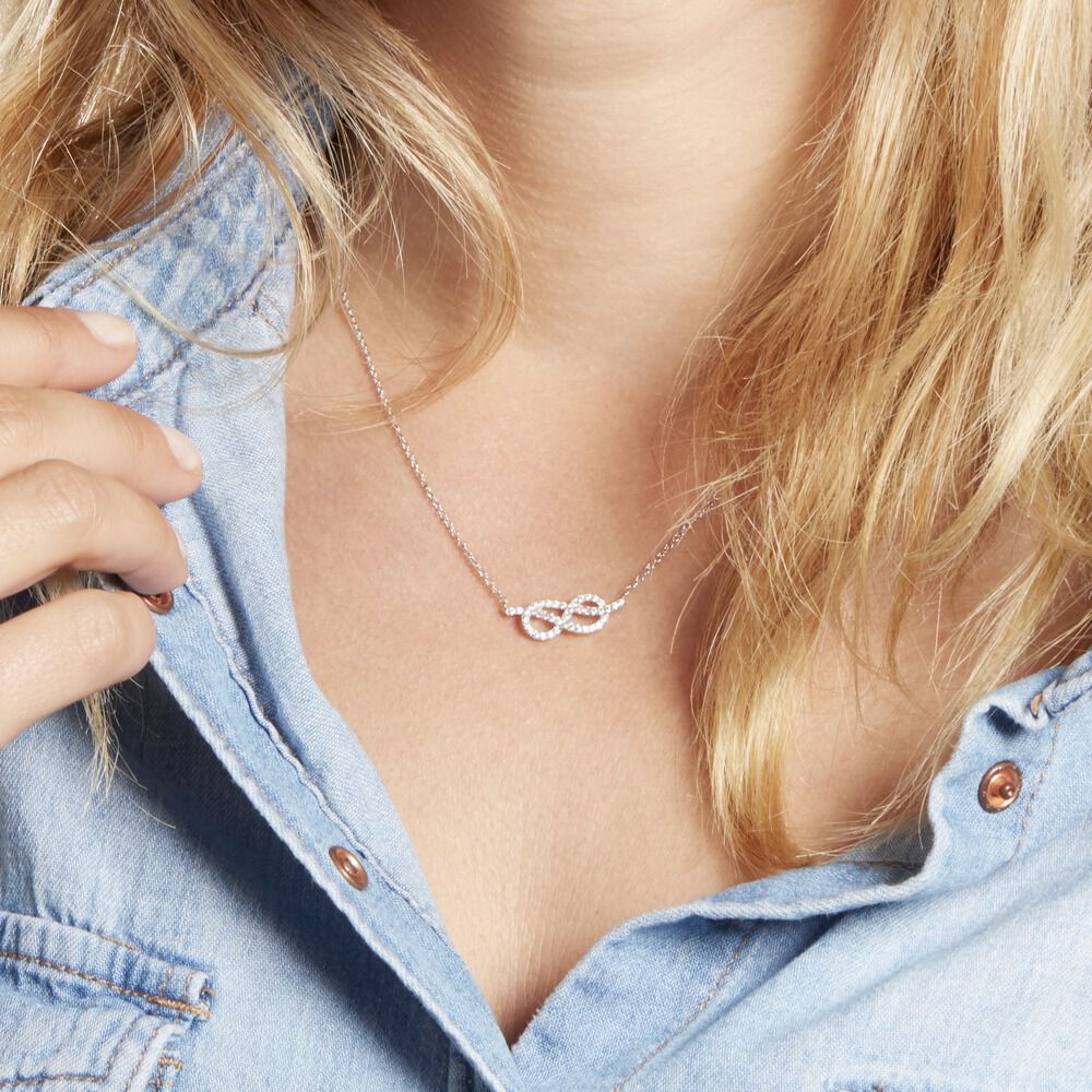Collier Phenicia Argent Blanc Oxyde De Zirconium - Colliers avec pierres Femme | Marc Orian