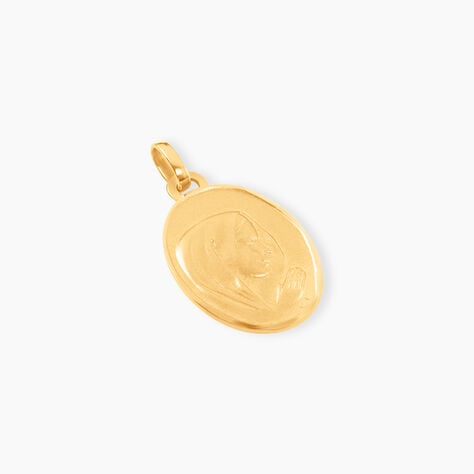 Pendentif Vierge Ovale Or Jaune - Bijoux personnalis&eacute;s Famille | Marc Orian