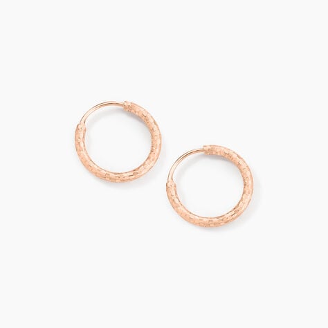 Créoles Argent Rose Agathe - Créoles Femme | Marc Orian