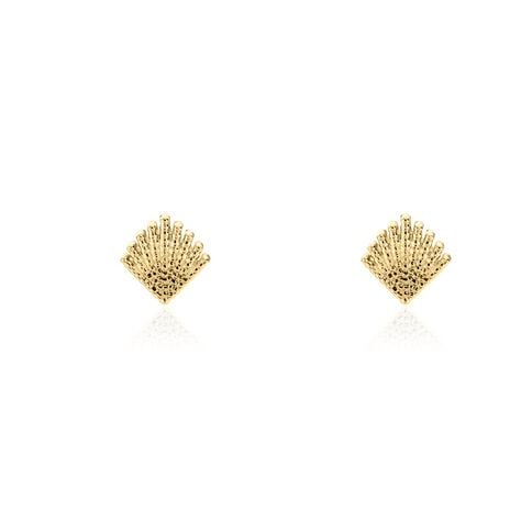 Boucles D'oreilles Puces Christabella Plaqué Or Jaune - Puces Femme | Marc Orian