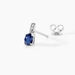 Boucles D'oreilles Puces Charmante Or Blanc Saphir Et Diamant - Boucles d'oreilles mariage Femme | Marc Orian