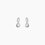 Boucles D'oreilles Puces Osanna Or Blanc Diamants - Puces Femme | Marc Orian
