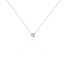 Collier Clair Or Blanc Amethyste - Colliers Femme | Marc Orian
