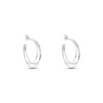 Cr&eacute;oles Argent Blanc Jukka - Cr&eacute;oles Femme | Marc Orian