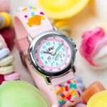 Montre Upp Fuzzy Rose Et Blanc - Montres &eacute;tanches Enfant | Marc Orian