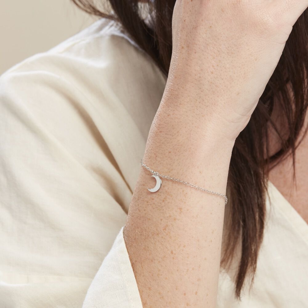 Bracelet Sonnie Argent Blanc - Bracelets chaînes Femme | Marc Orian
