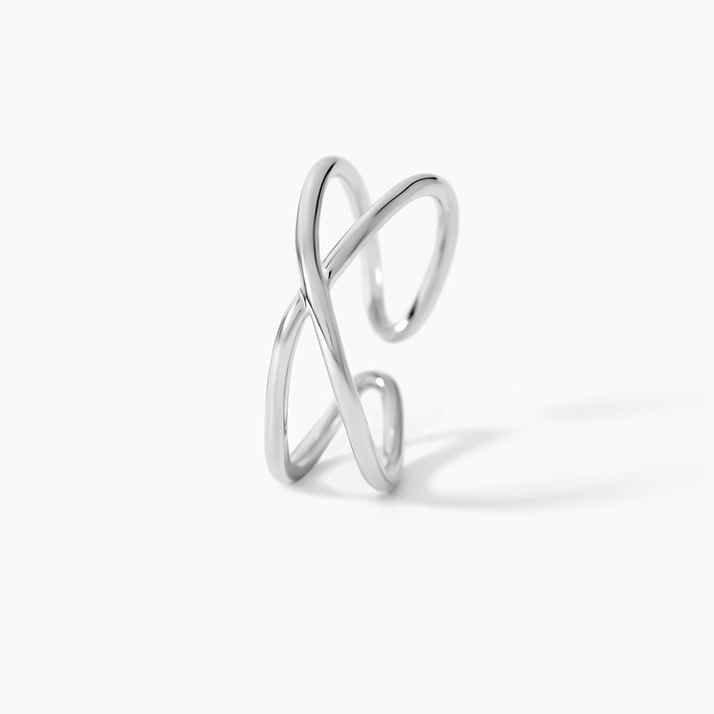Bague Ursula Argent Blanc - Bijoux fantaisie Femme | Marc Orian