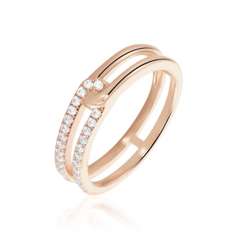 Bague Jessie Argent Rose Oxyde De Zirconium - Bagues avec pierre Femme | Marc Orian