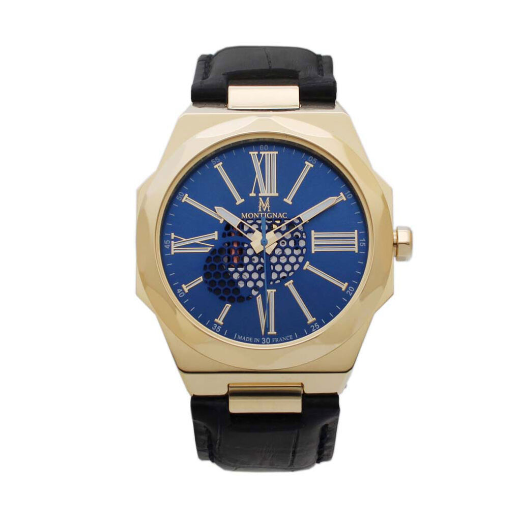 Montre Montignac Octogon Bleu - Montres étanches Homme | Marc Orian