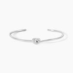Bracelet Jonc Haria Argent Blanc - Bracelets joncs Femme | Marc Orian